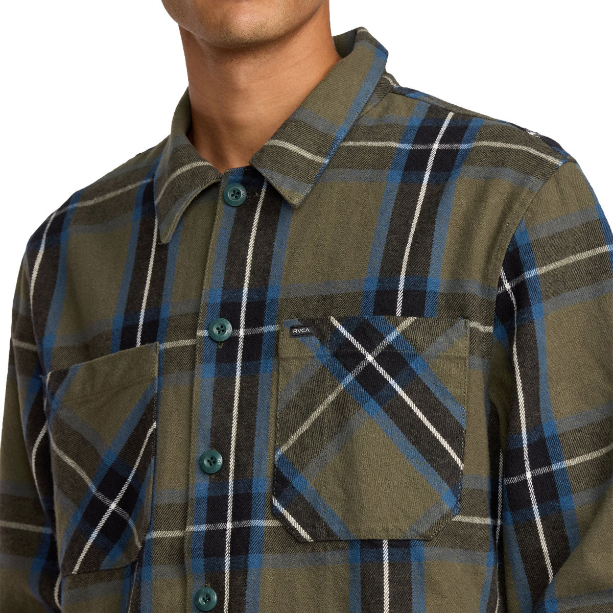 RVCA Flight Risk Shirt Jacket - Hunter Green image 4