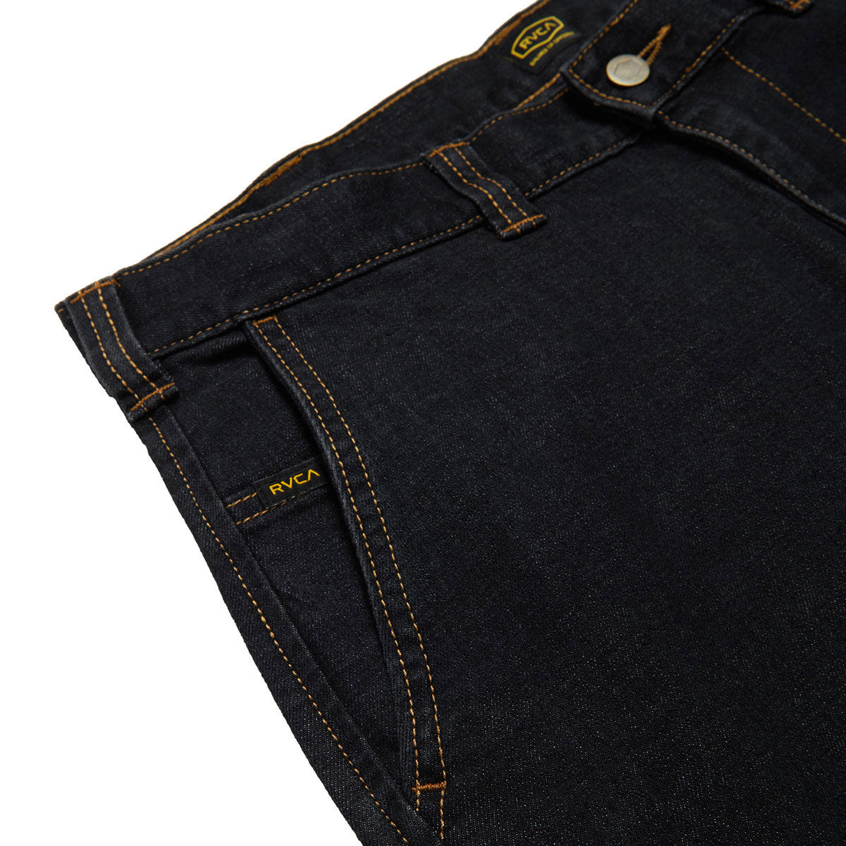 RVCA Americana Dayshift Denim Chino Pants - Black Denim image 3