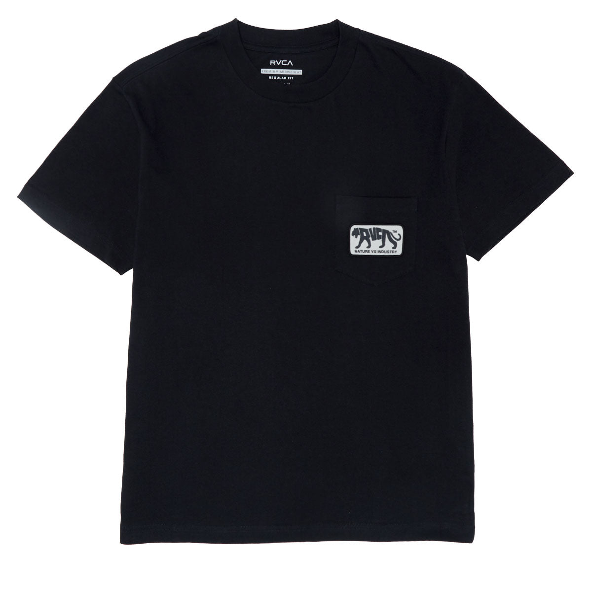 RVCA Big Cat Pocket T-Shirt - Black image 1