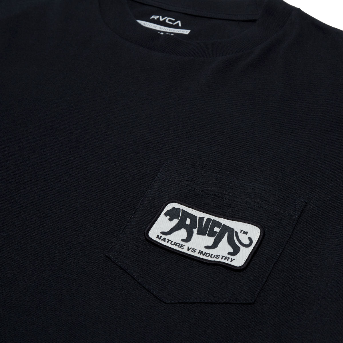 RVCA Big Cat Pocket T-Shirt - Black image 3
