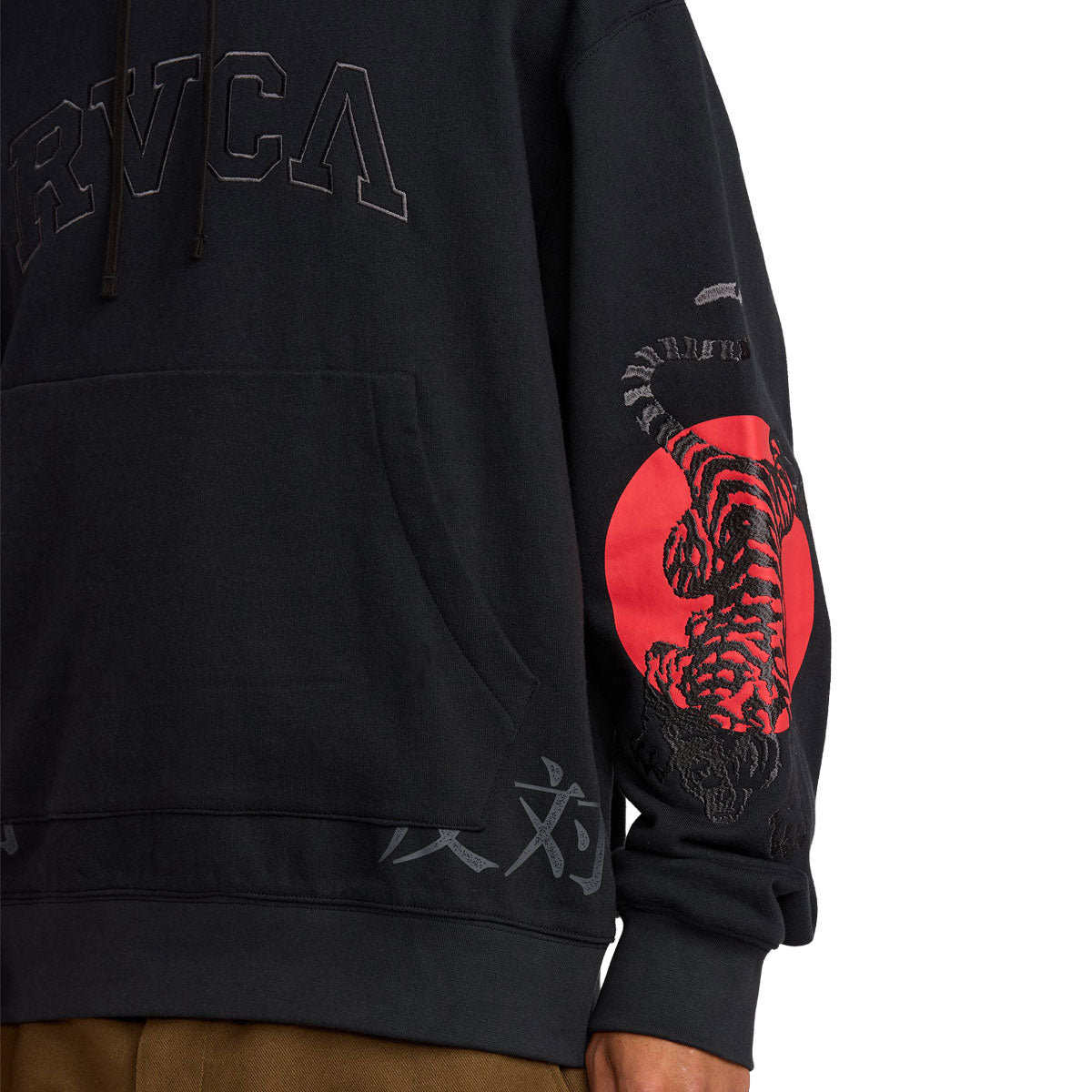 RVCA Tiger Sun Hoodie - RVCA Black image 4