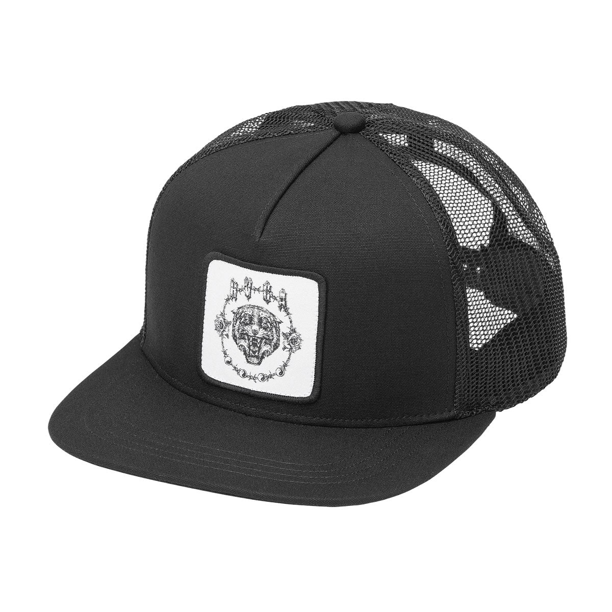 RVCA Benj Tiger Eyes Trucker Hat - Black image 1