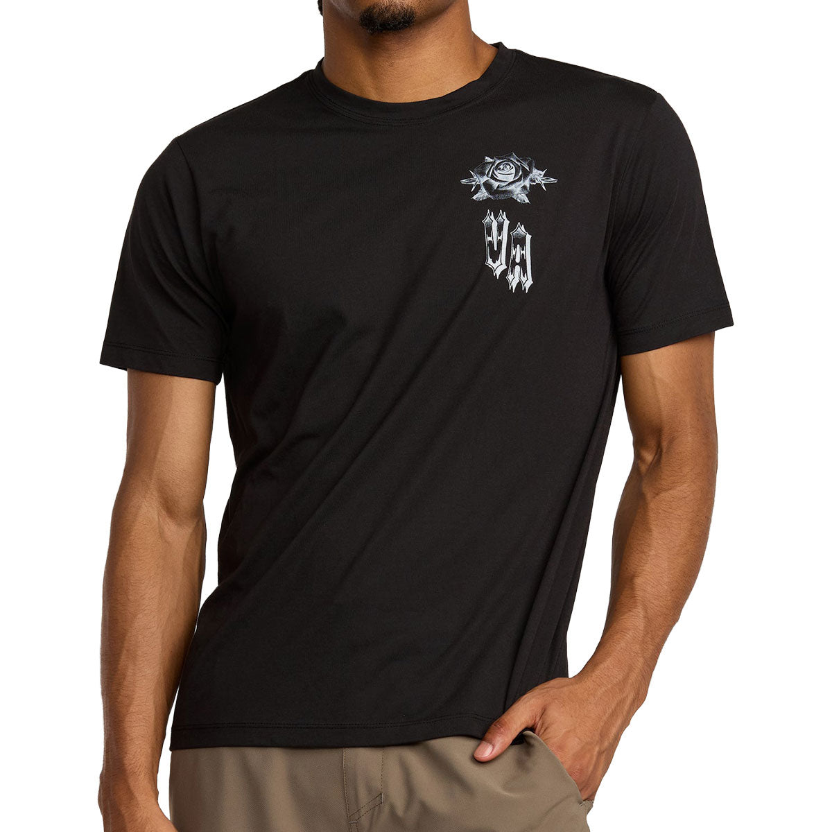 RVCA Benj Tiger Eyes T-Shirt - Black image 3