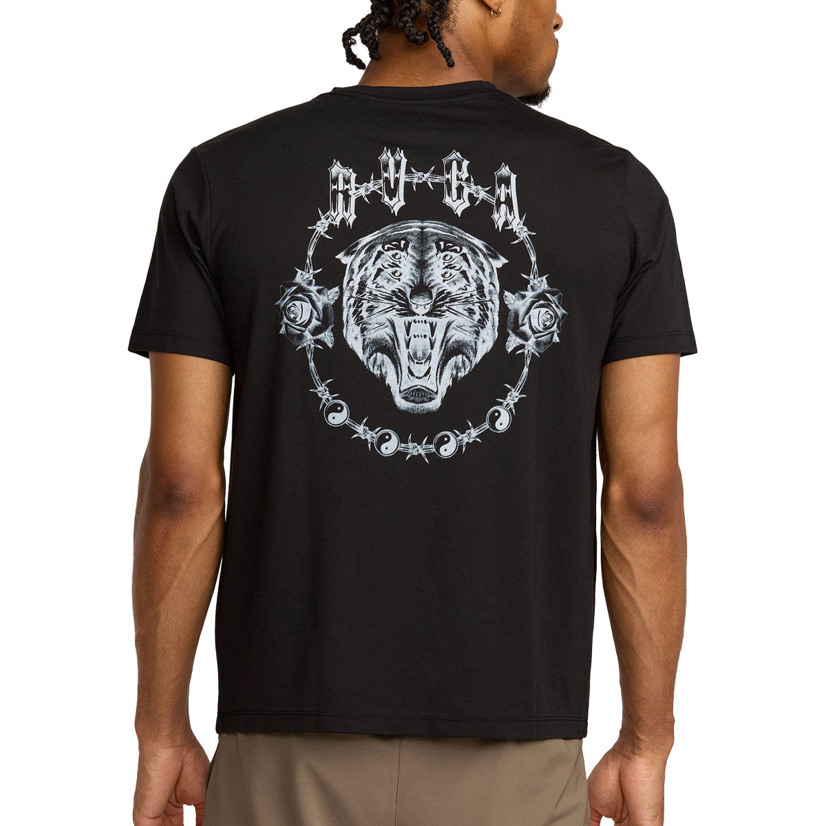 RVCA Benj Tiger Eyes T-Shirt - Black image 4