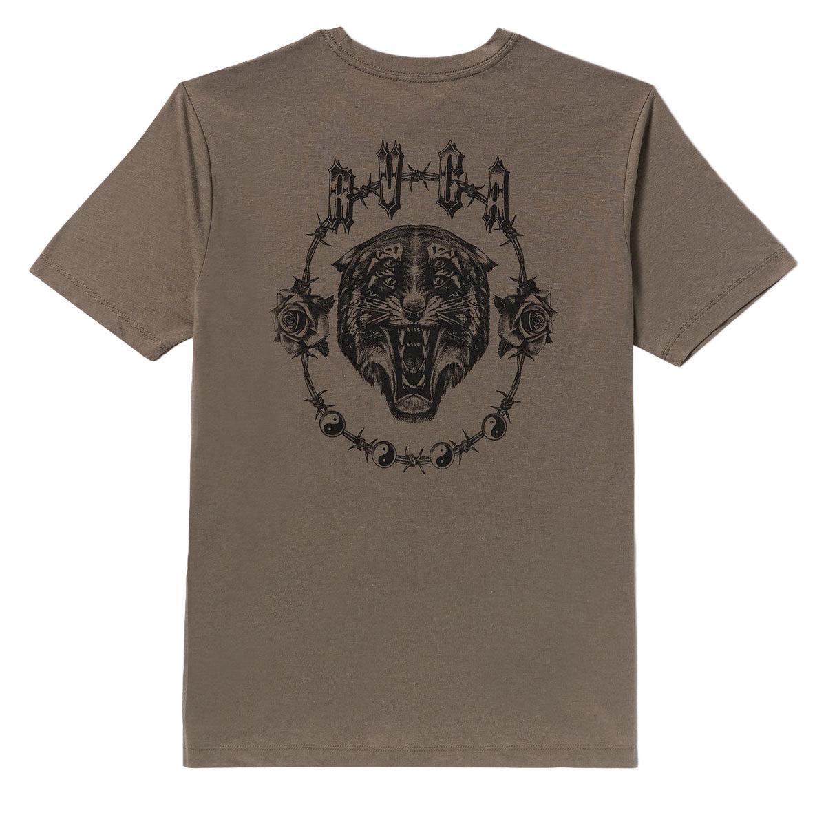 RVCA Benj Tiger Eyes T-Shirt - Mushroom image 1