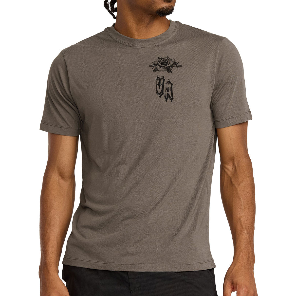 RVCA Benj Tiger Eyes T-Shirt - Mushroom image 3