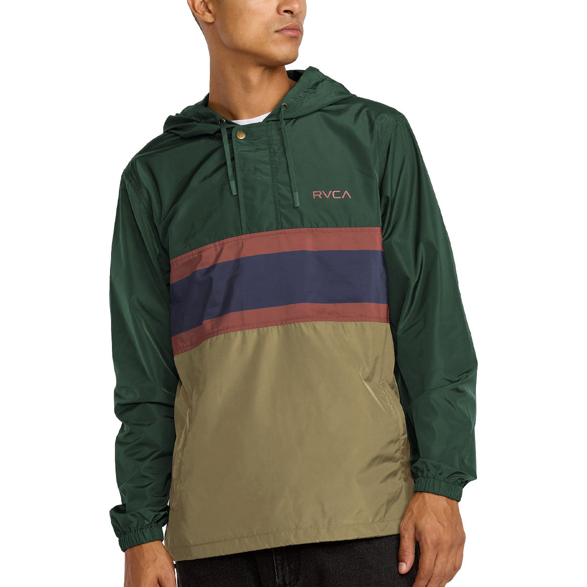 RVCA Meyer II Packable Anorak Jacket - Hunter Green image 1