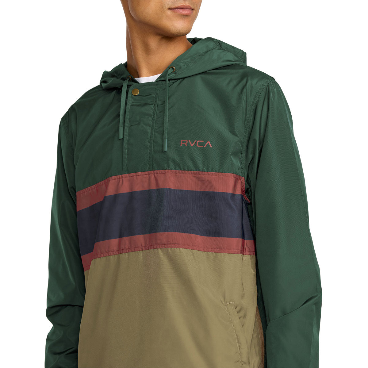 RVCA Meyer II Packable Anorak Jacket - Hunter Green image 3