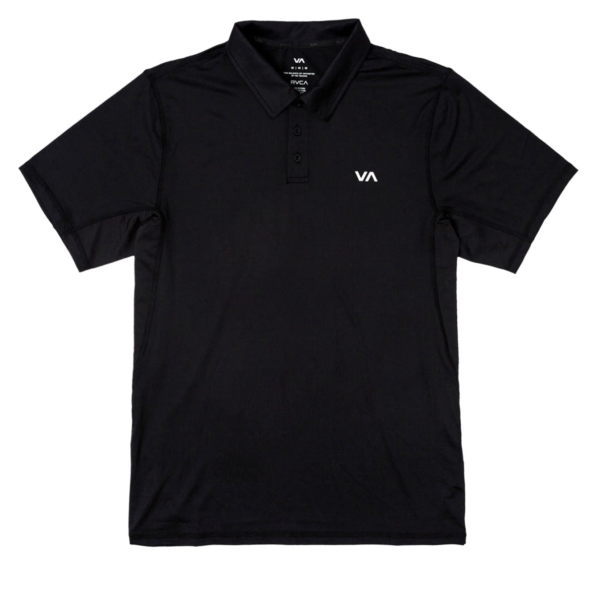 RVCA Sport Vent Polo Shirt - New Black image 1