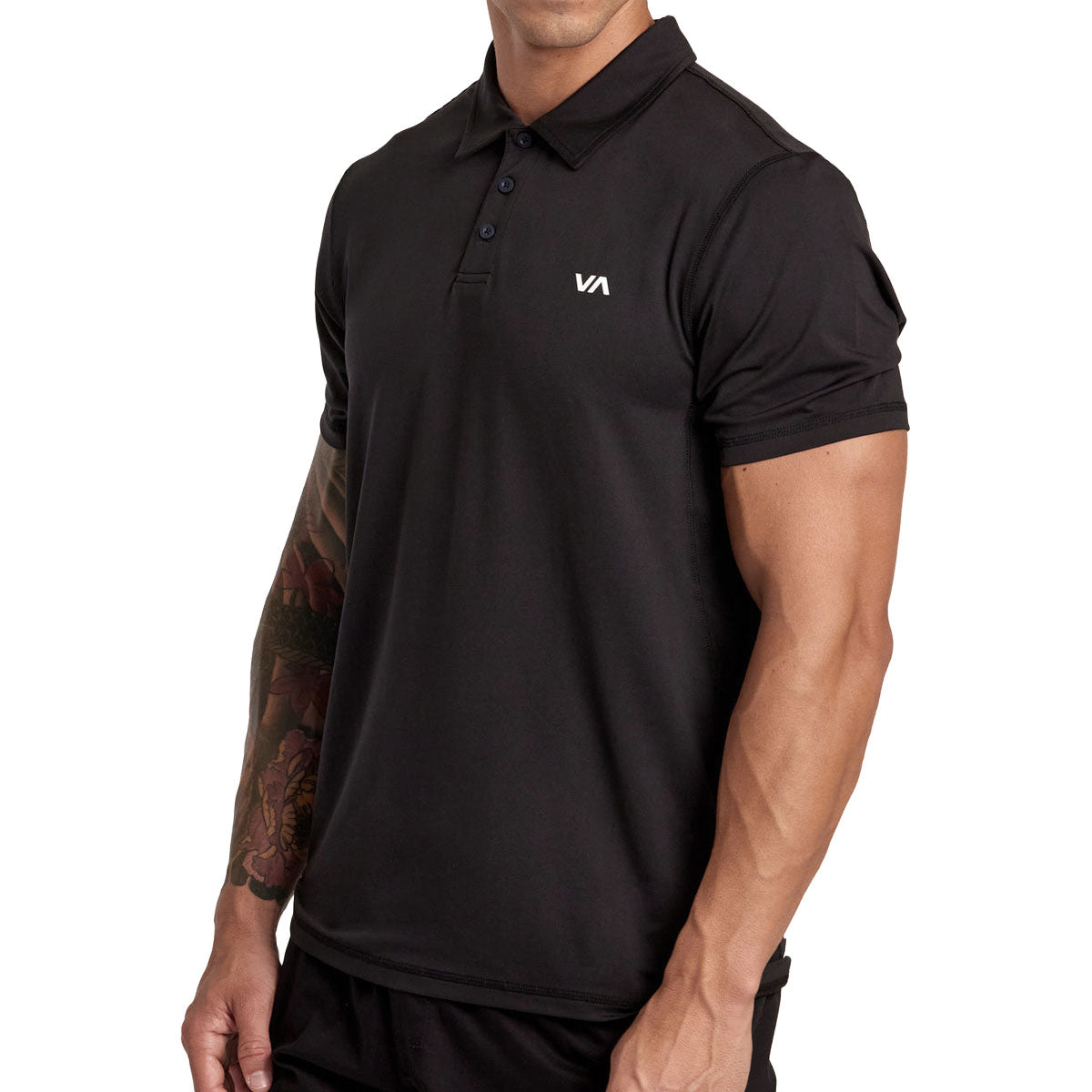 RVCA Sport Vent Polo Shirt - New Black image 4