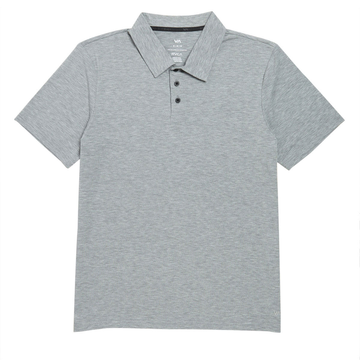 RVCA Balance Polo Shirt - Heather Grey II image 1