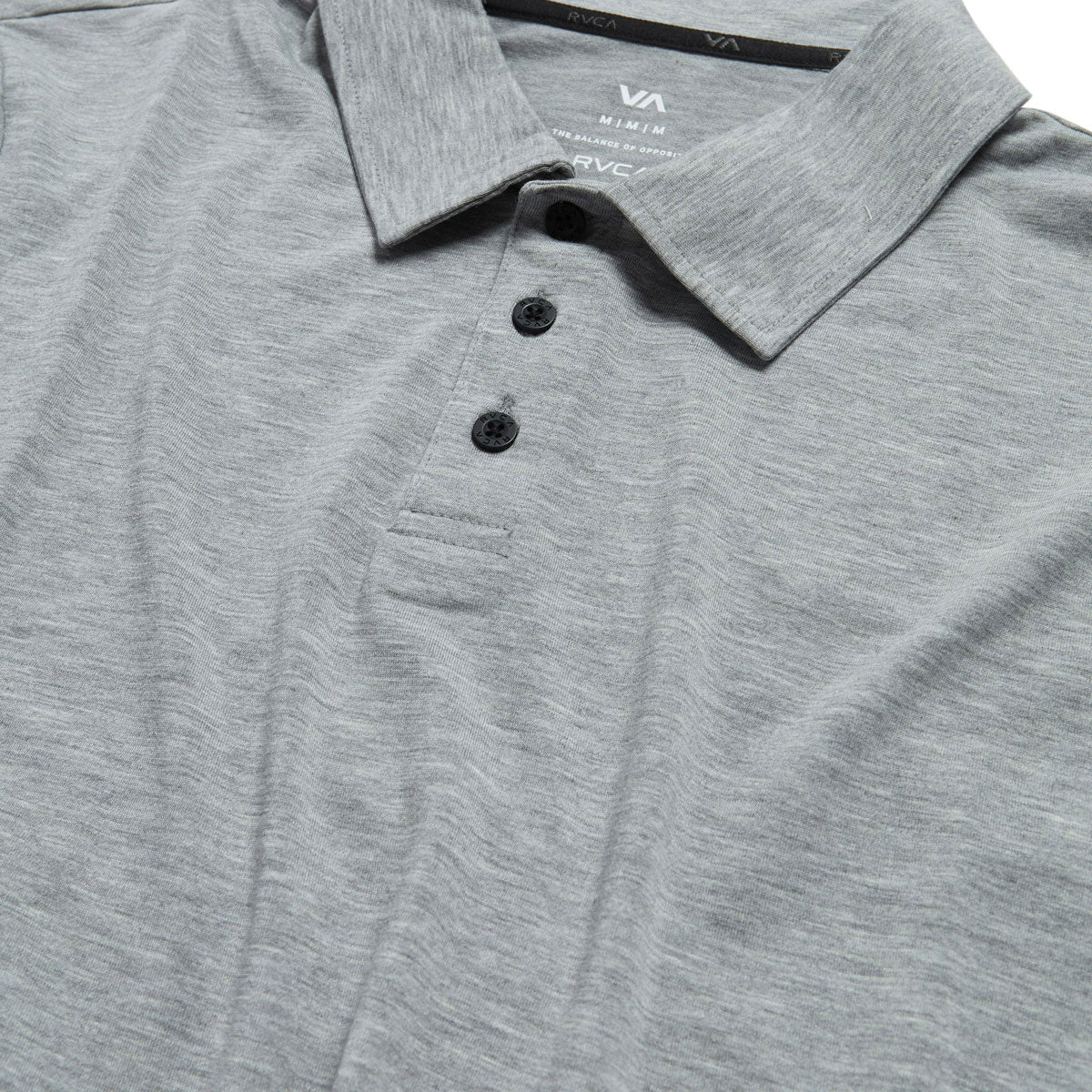 RVCA Balance Polo Shirt - Heather Grey II image 2