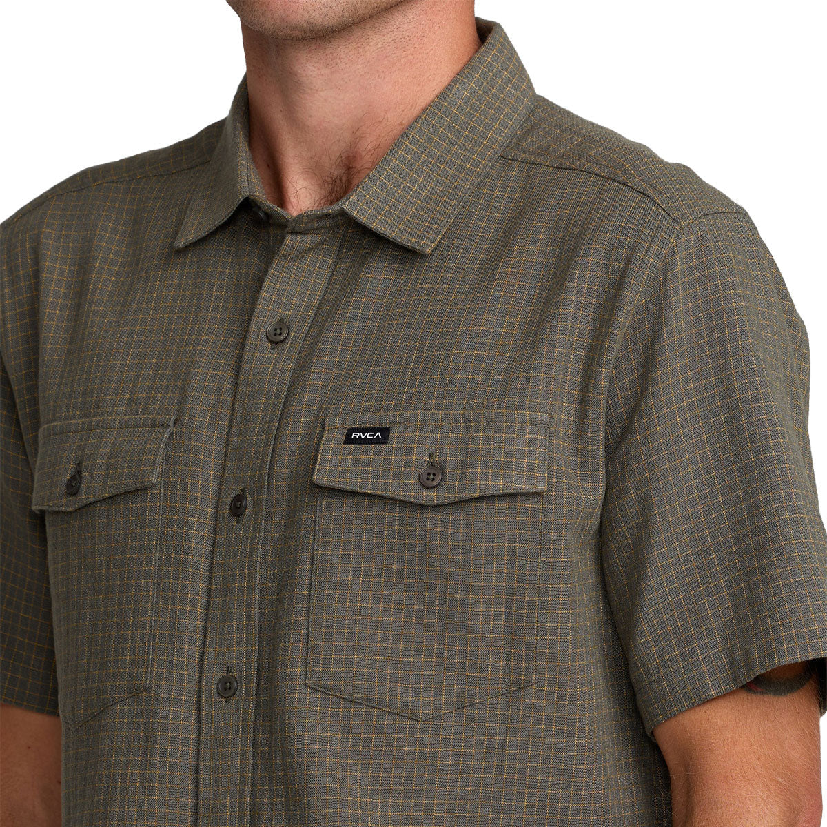 RVCA Costa Plaid Shirt - Sage Leaf image 3