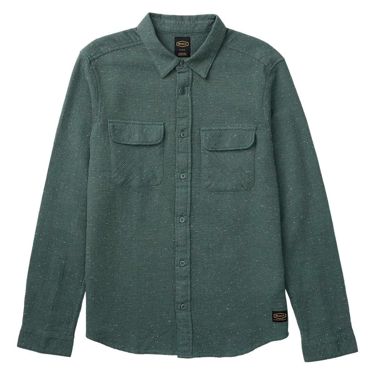 RVCA Dayshift Flannel Long Sleeve Shirt - Balsam Green image 5