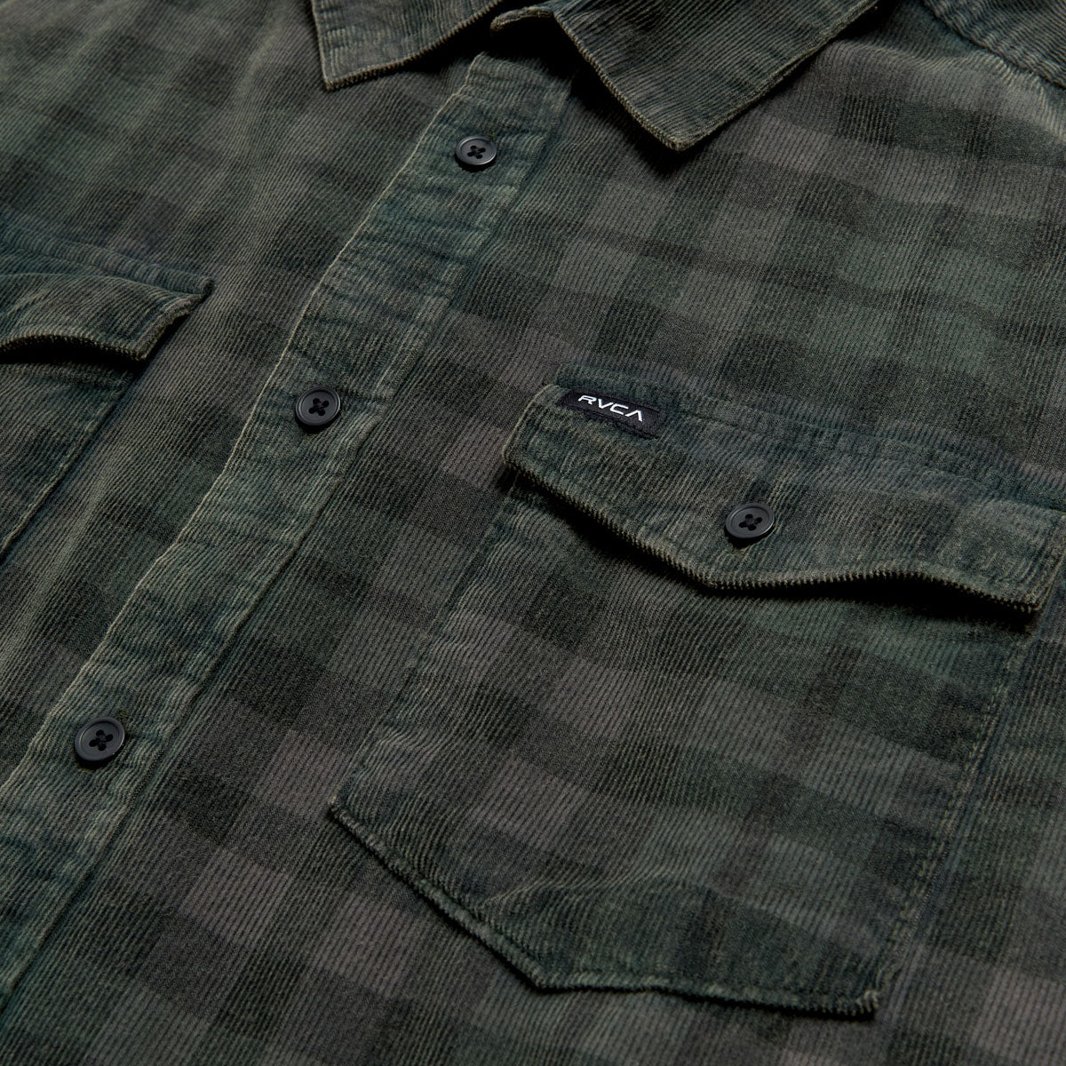 RVCA Artifice Cord Long Sleeve Shirt - Black Wash image 3