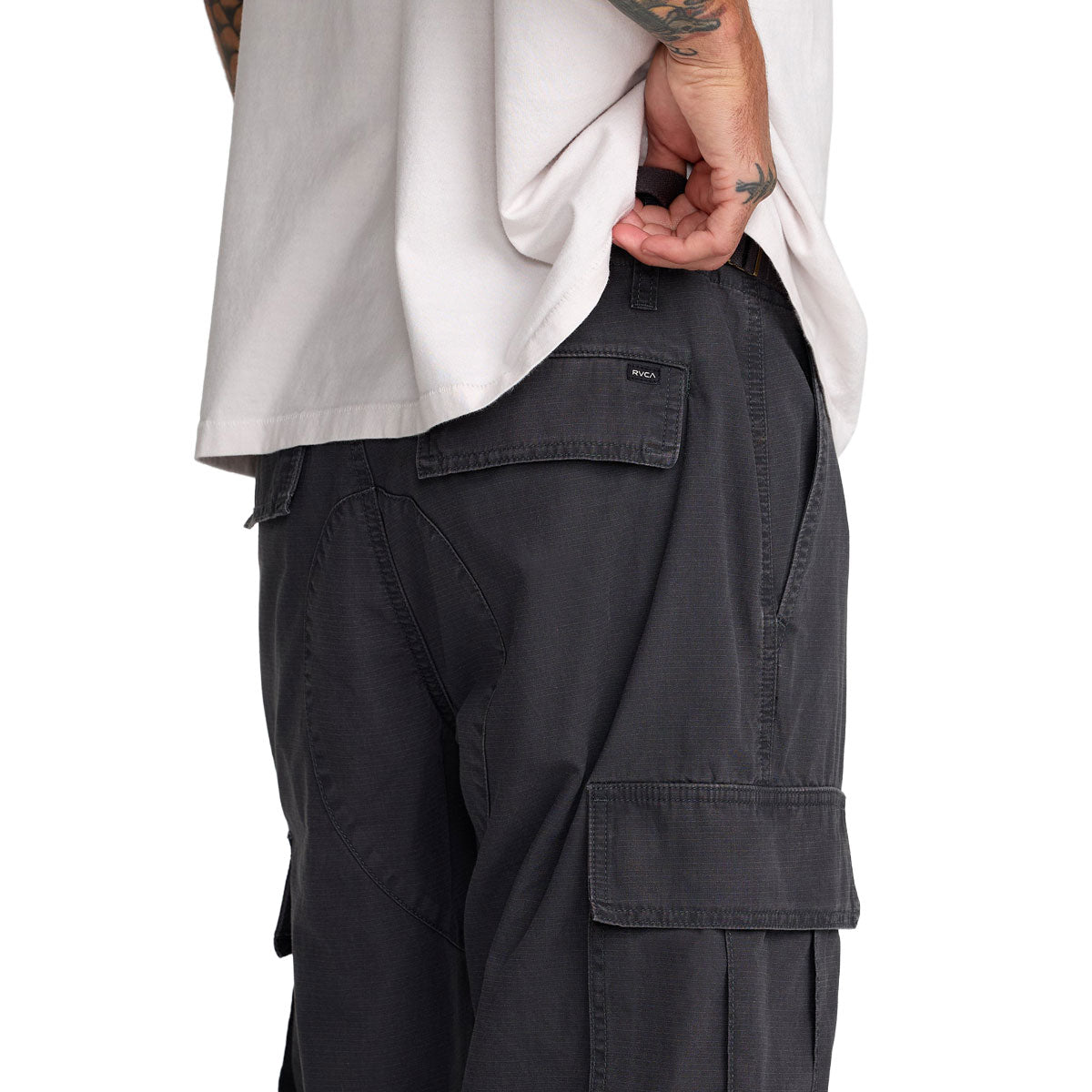 RVCA Dayshift Cargo Pants - Pirate Black image 4