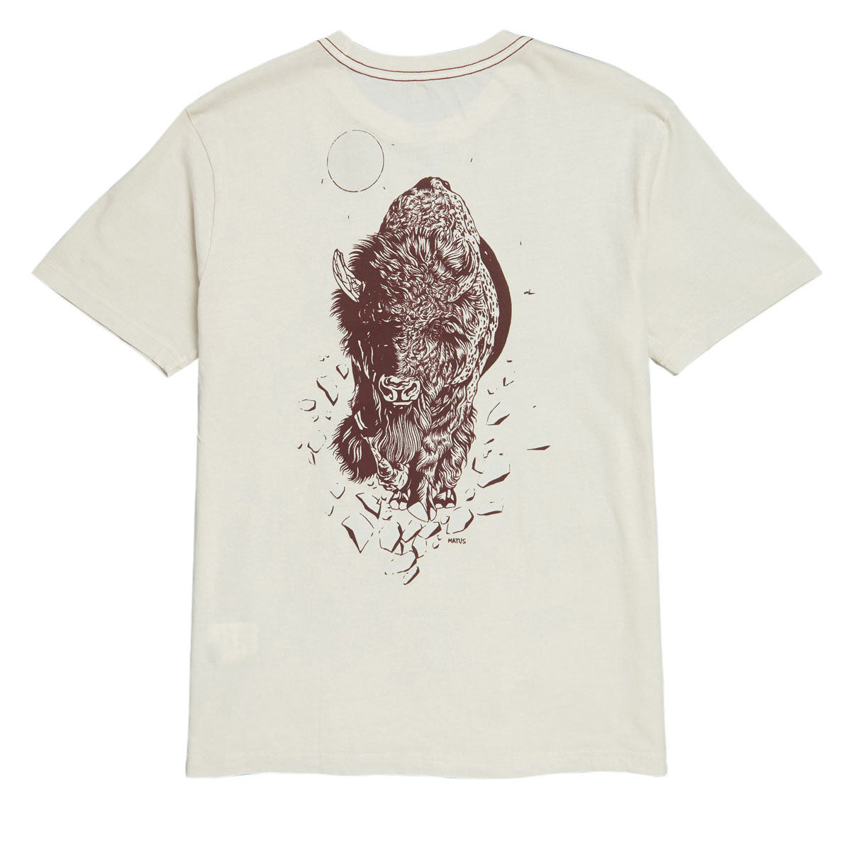 RVCA Matus Bison T-Shirt - Ceramic image 1