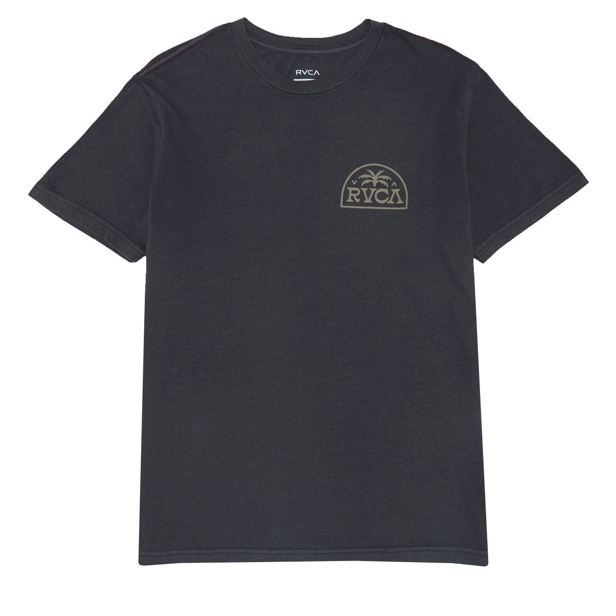 RVCA Palm Serif T-Shirt - Pirate Black image 2