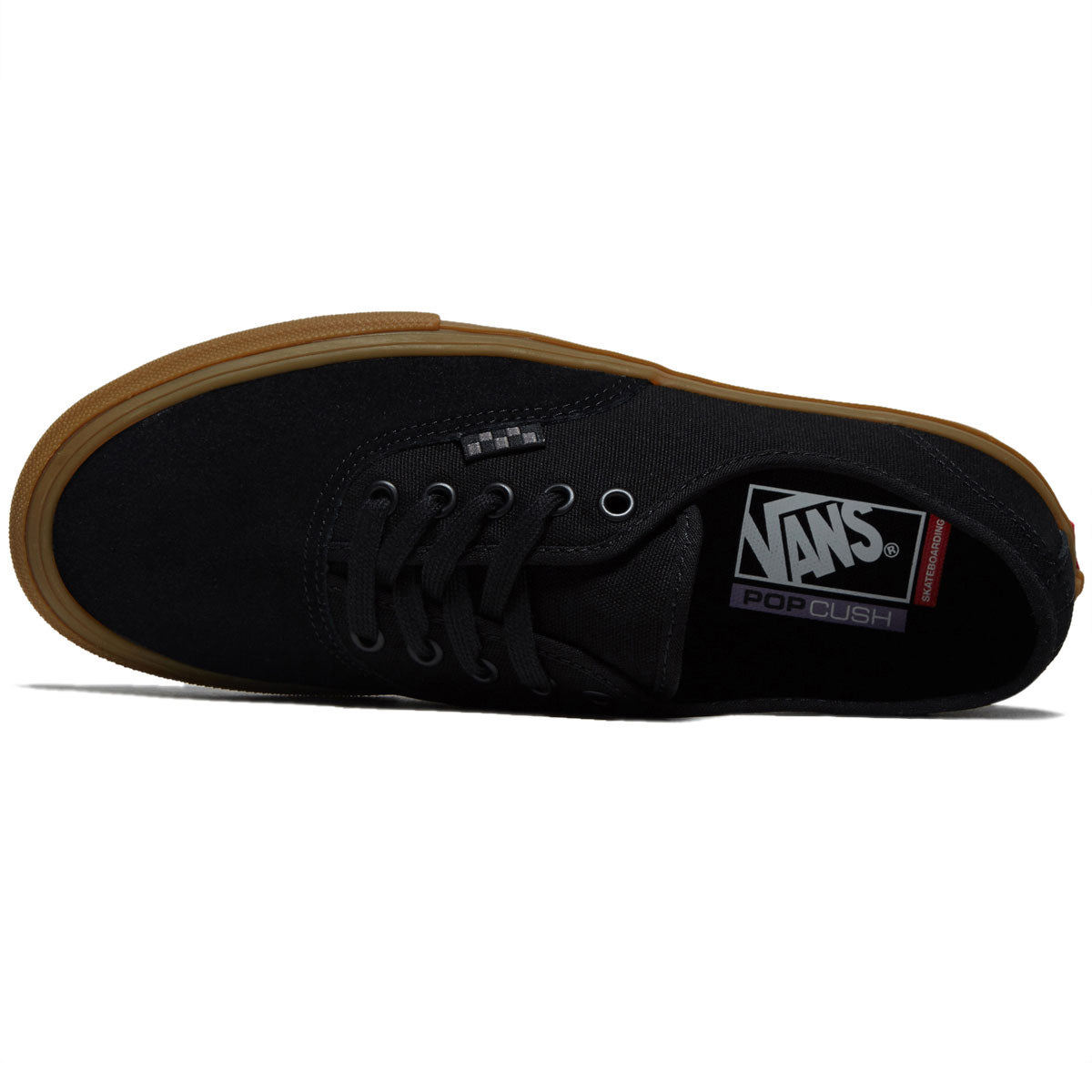 Vans Skate Authentic Shoes - Black/Black/Gum image 3