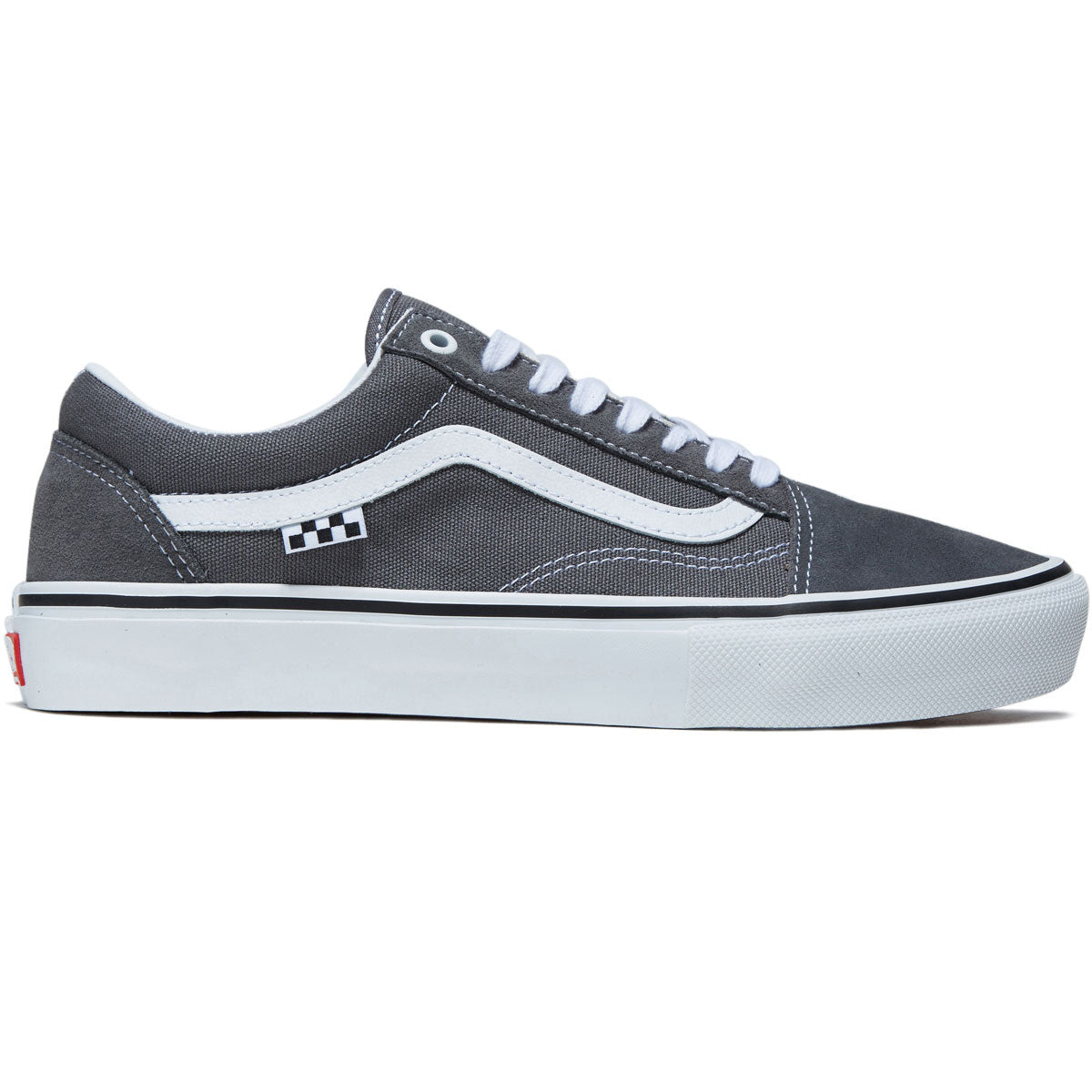 Vans Skate Old Skool Shoes - Pewter/White image 1