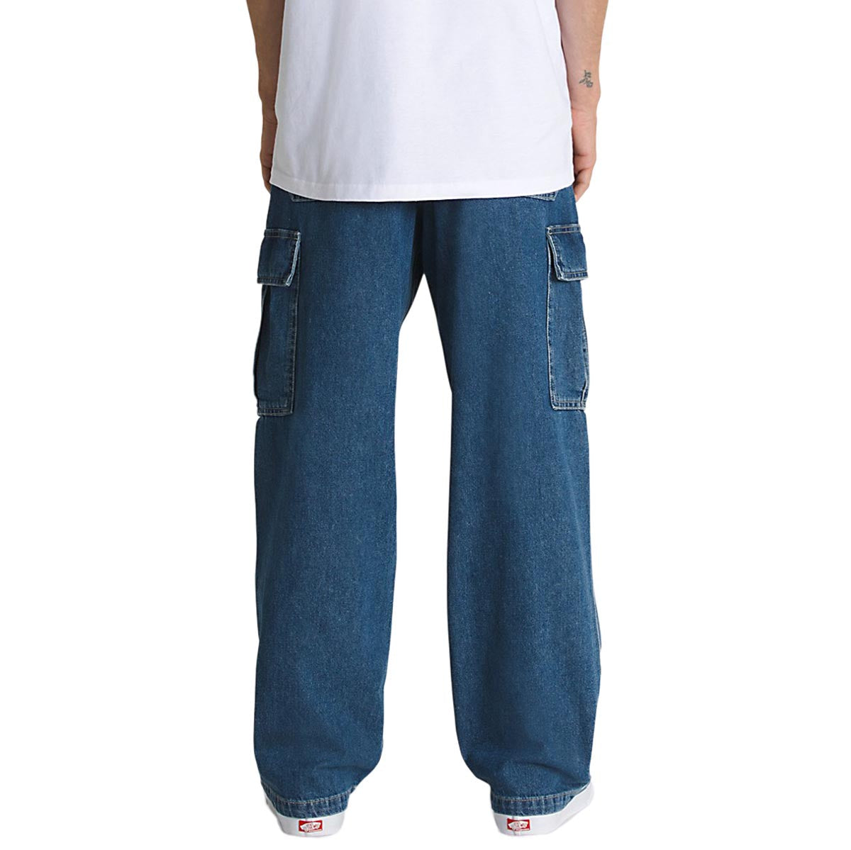 Vans Service Cargo Loose Denim Pants - Vintage Indigo image 3