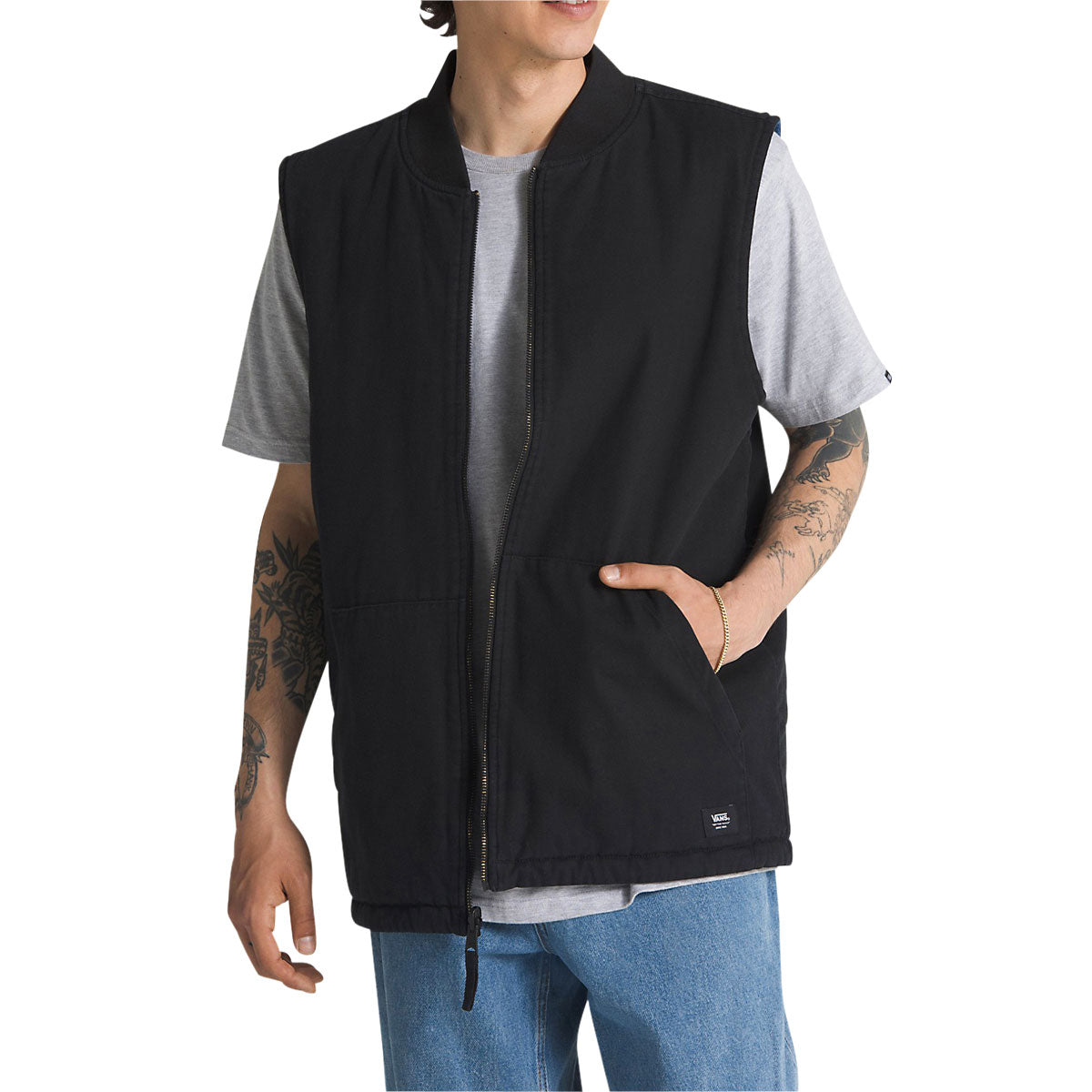 Vans Talbot Reversible Vest - Black/True Blue image 2