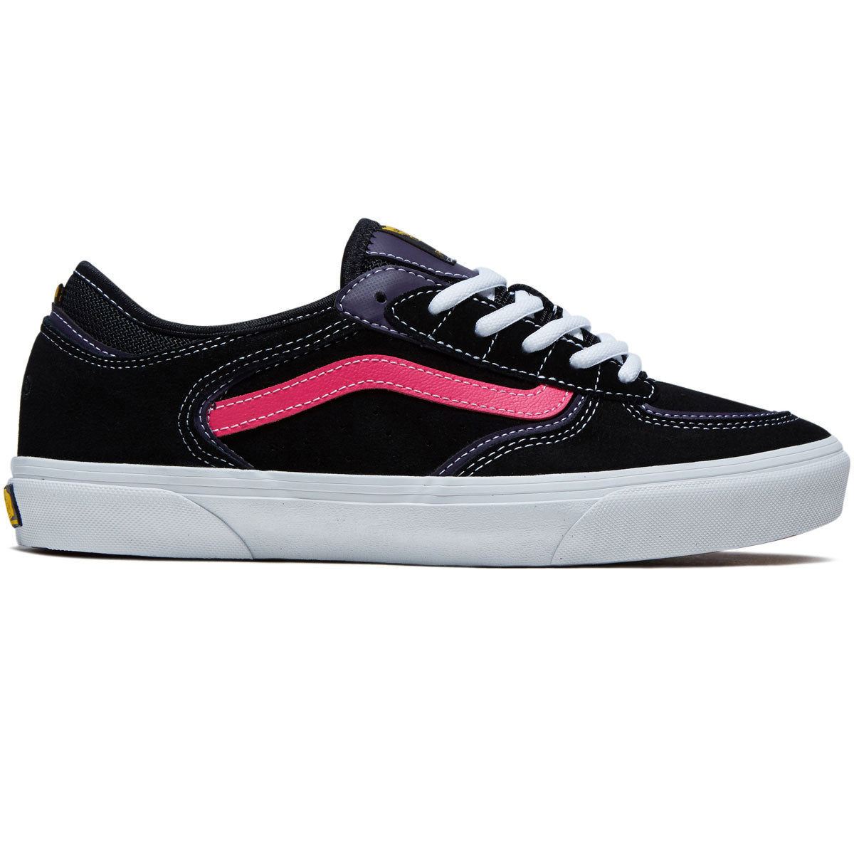 Vans Skate Rowley Shoes - Black/Pink image 1