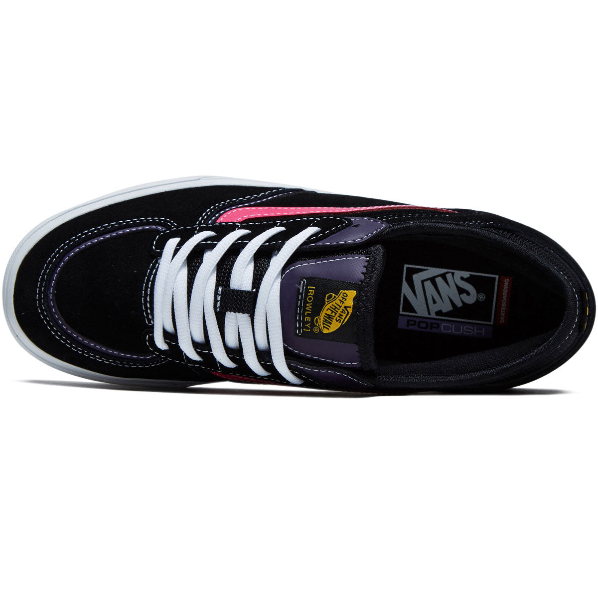 Vans Skate Rowley Shoes - Black/Pink image 3