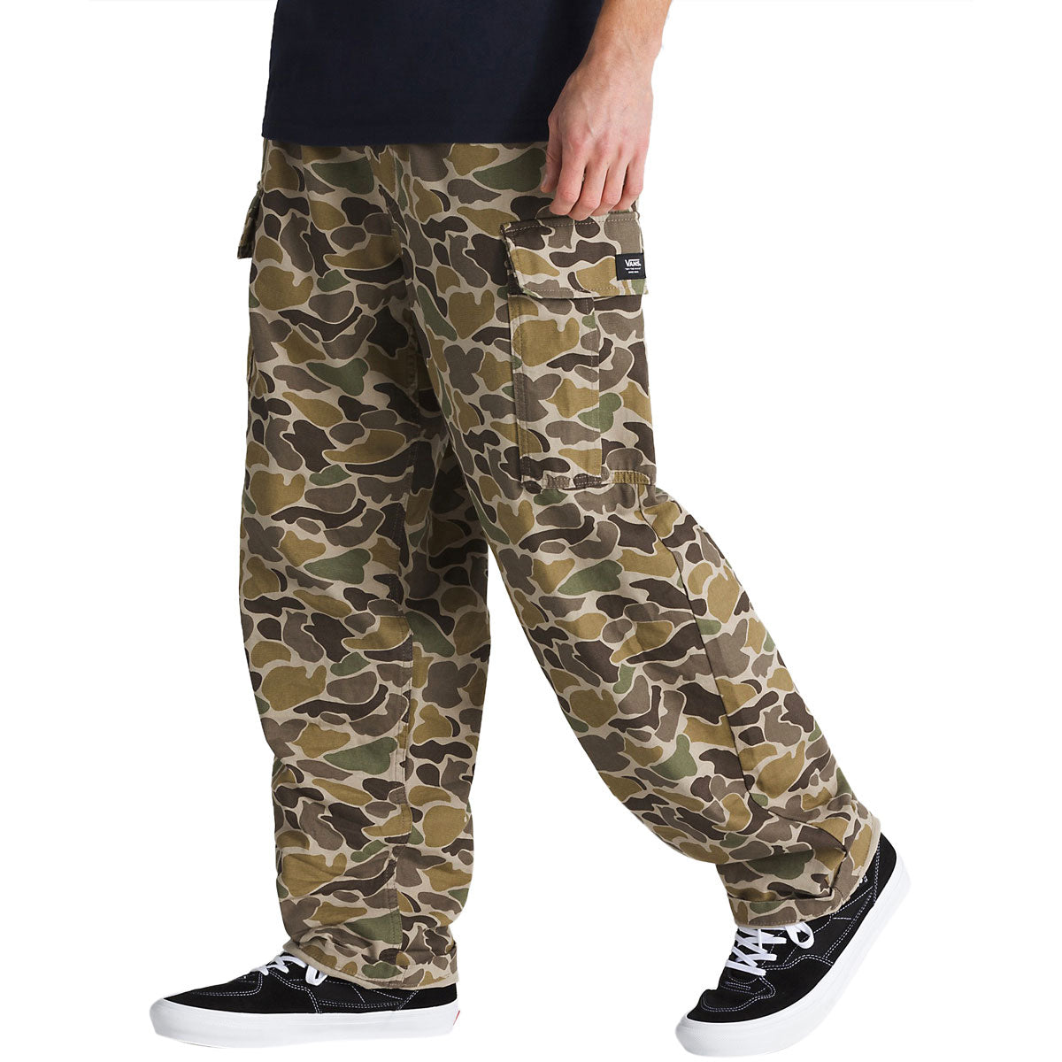 Vans Range Cargo Baggy Tapered Elastic Pants - Bungee Cord/Turkish Coffee image 2