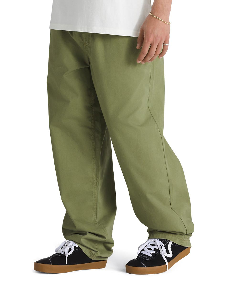 Vans Range Baggy Tapered Elastic Waist Pants - Loden Green image 3