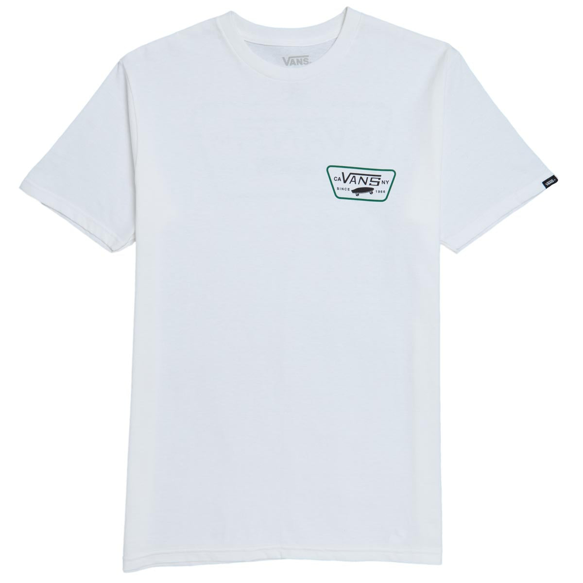 Vans Full Patch Back T-Shirt - White/Black/Verdant Green image 2