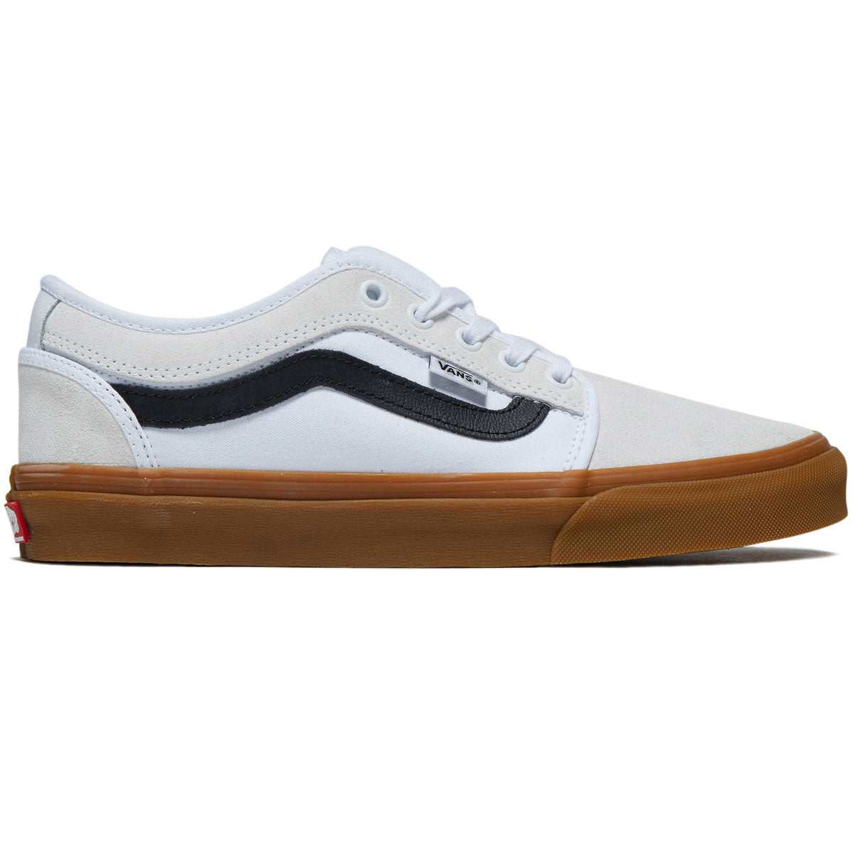 Vans Skate Chukka Low Sidestripe Shoes - White/Black/Gum image 1