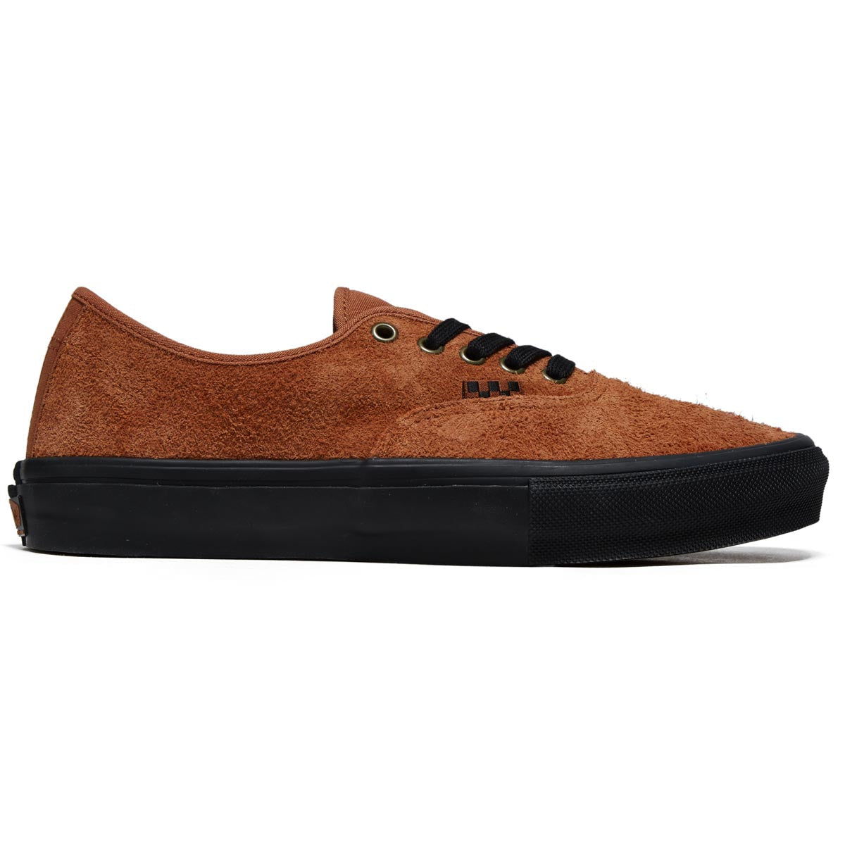 Vans Skate Authentic Shoes - Hairy Suede Black/Rust image 1