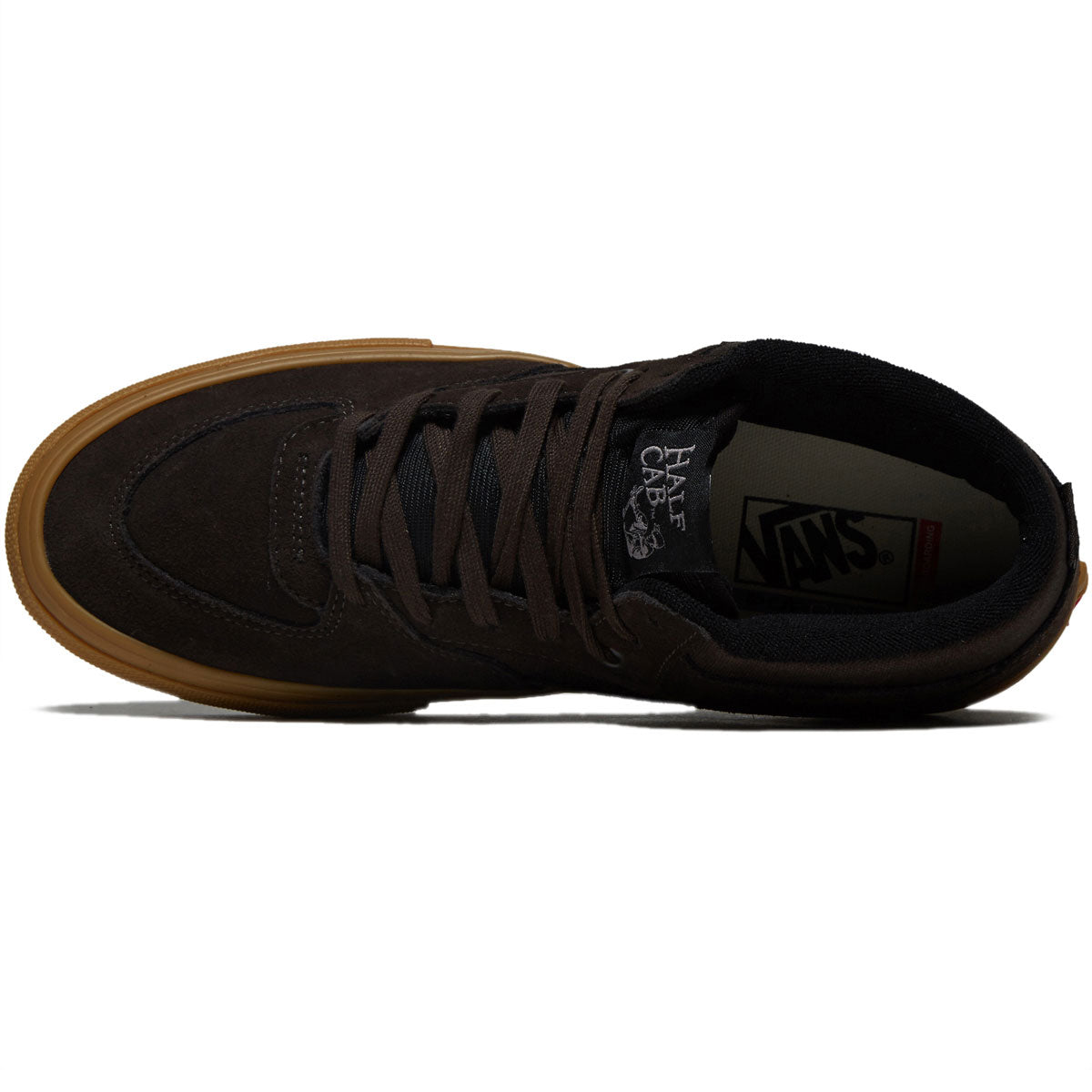 Vans Skate Half Cab Shoes - Brown Suede/Gum image 3