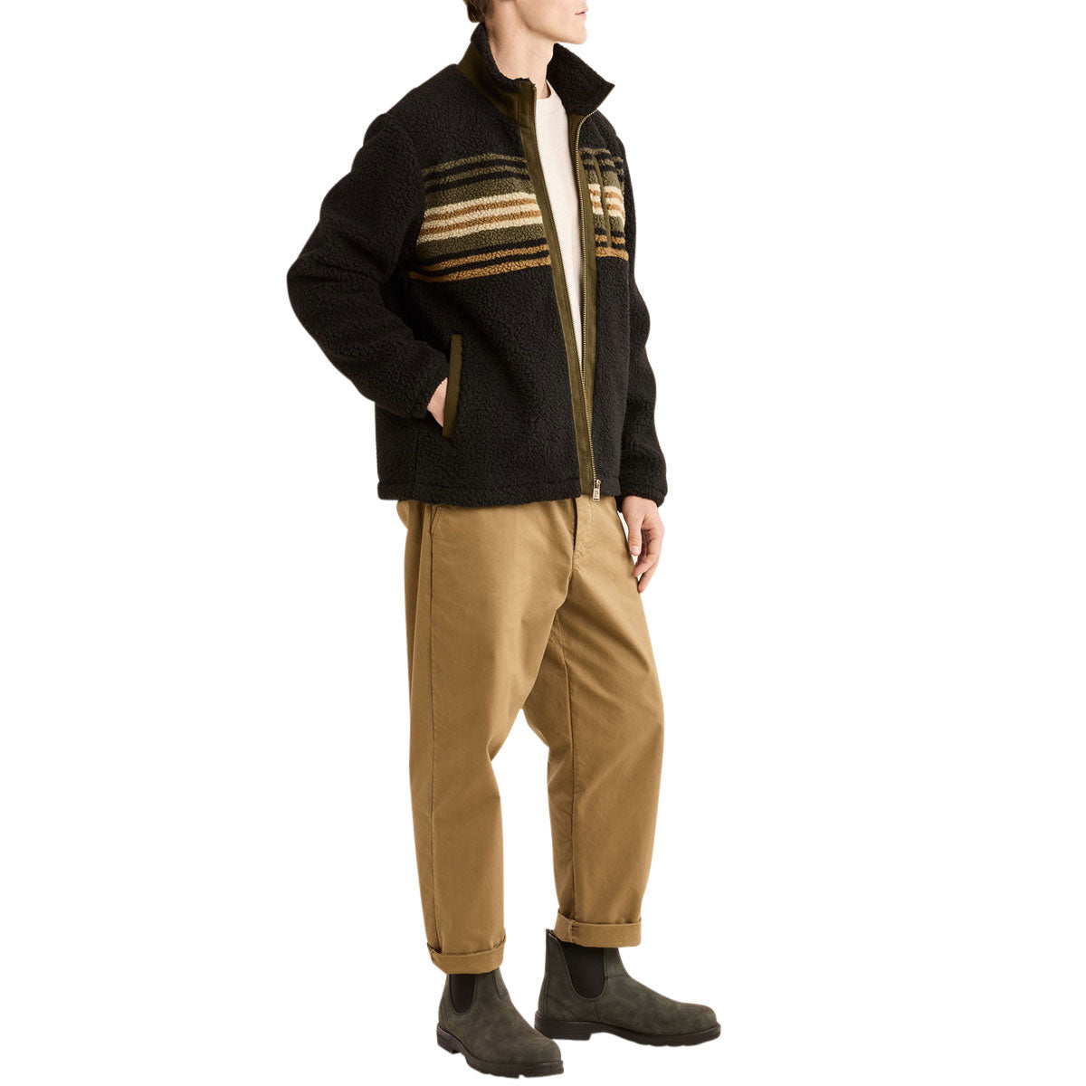 Pendleton Tahuya Berber Jacket - Olive Bronze Stripe image 5