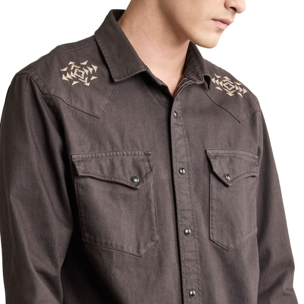 Pendleton Chandler Embroidered Denim Shirt - Black image 4