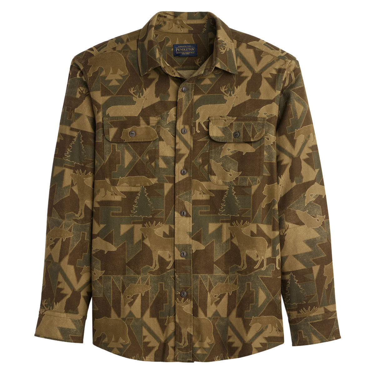 Pendleton Tanner Twill Long Sleeve Shirt - Wild Camo image 4