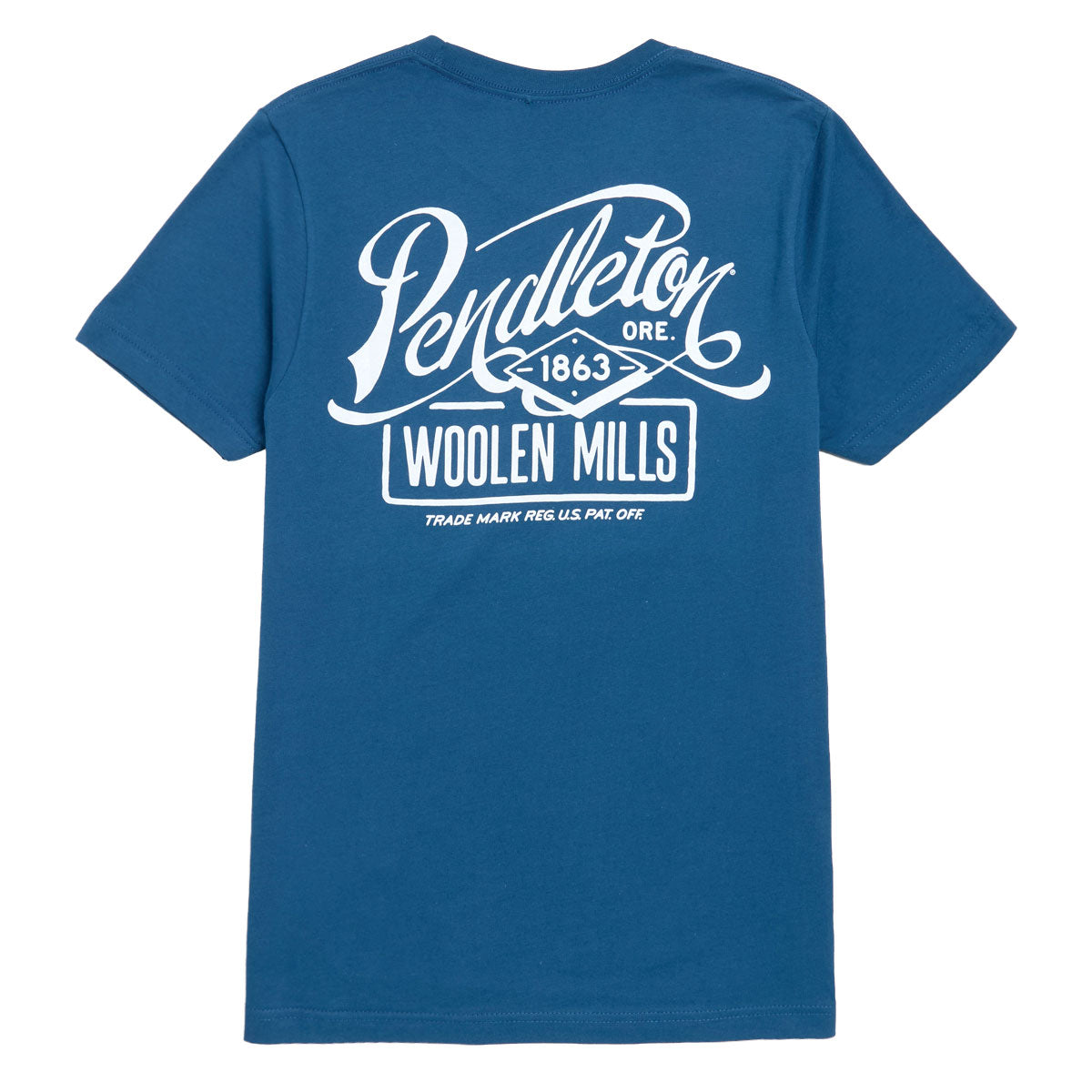 Pendleton Script T-Shirt - Cool Blue/White image 1