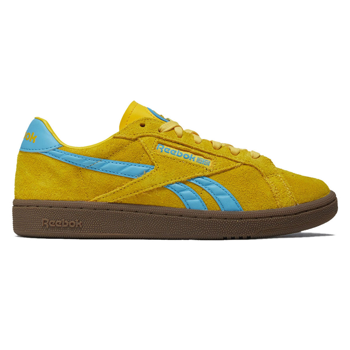 Reebok Womens Club C Grounds UK Shoes - Golden Haze/Future Cyan/Gum image 1
