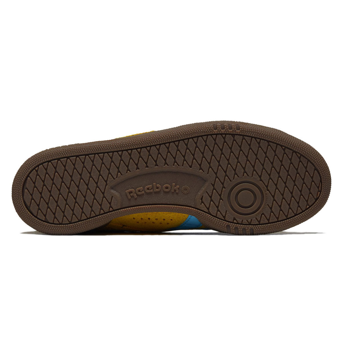 Reebok Womens Club C Grounds UK Shoes - Golden Haze/Future Cyan/Gum image 4