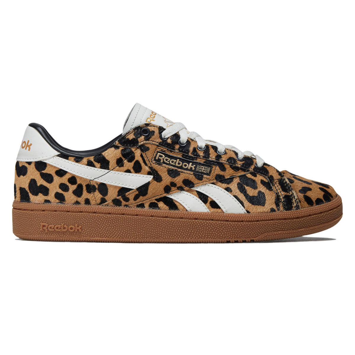 Reebok Womens Club C Grounds UK Shoes - Cheetah/Cheetah/Chalk image 1