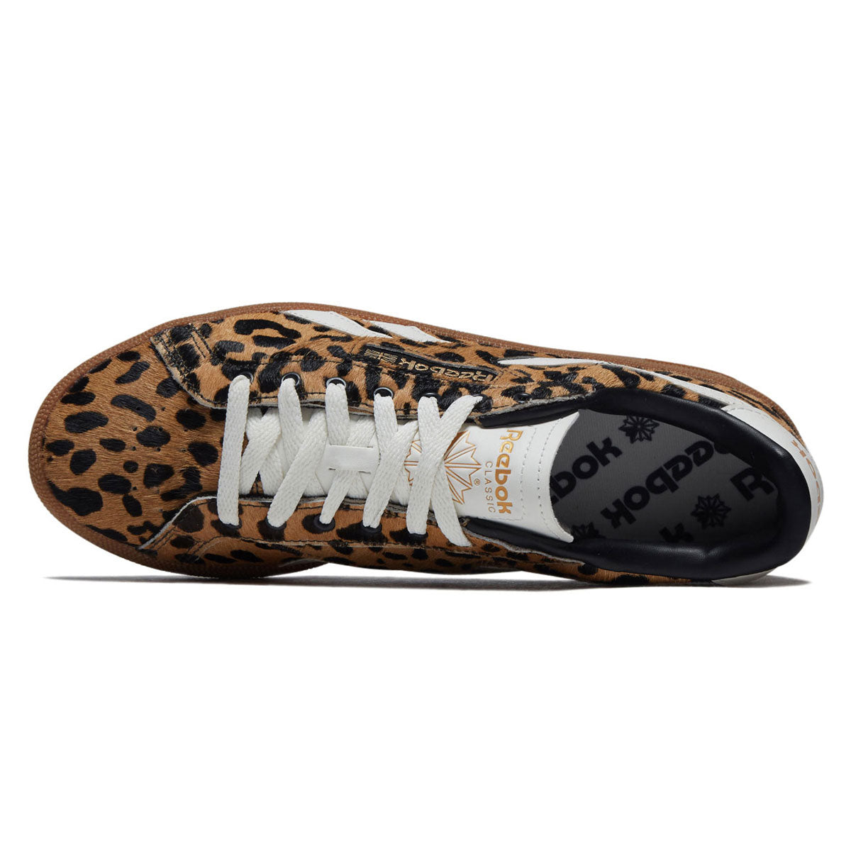 Reebok Womens Club C Grounds UK Shoes - Cheetah/Cheetah/Chalk image 3