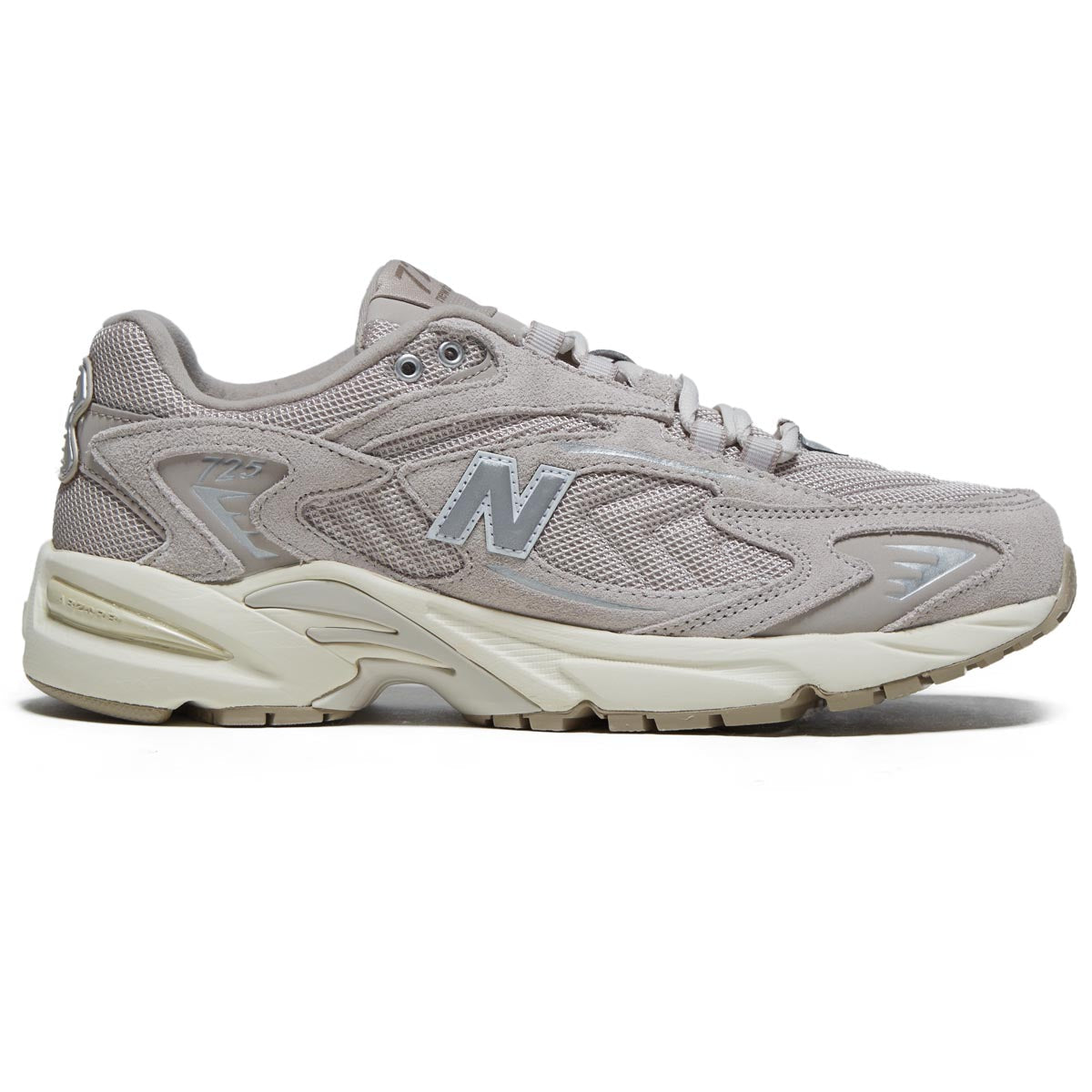 New Balance 725V1 Shoes - Moonrock/Light Mushroom/Metallic Silver image 1