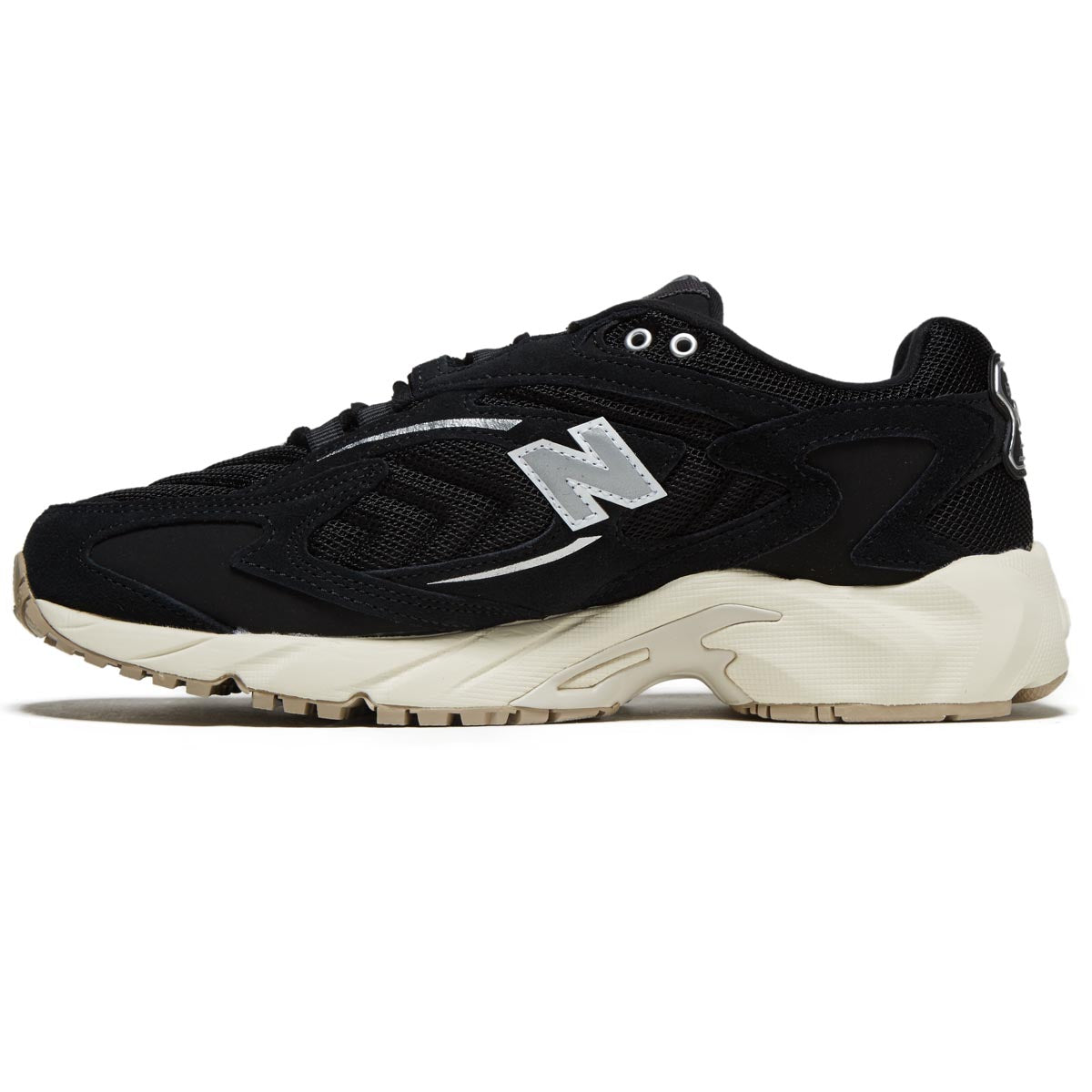 New Balance 725V1 Shoes - Black/Metallic Silver/Angora image 2