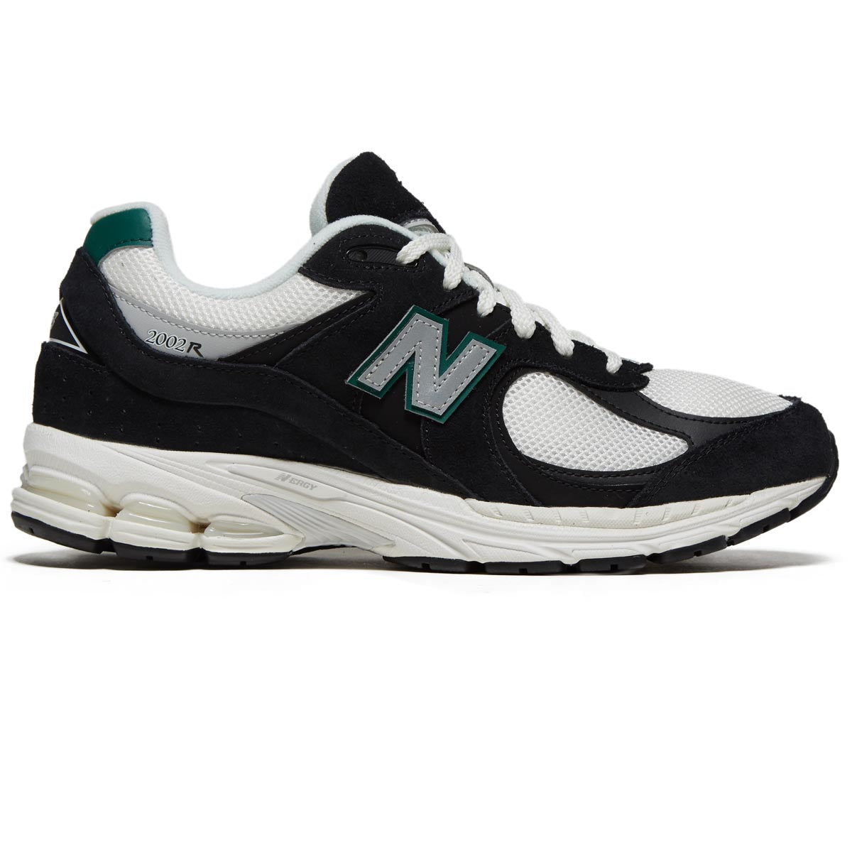 New Balance 2002R Shoes - Black/Marsh Green/Sea Salt image 1