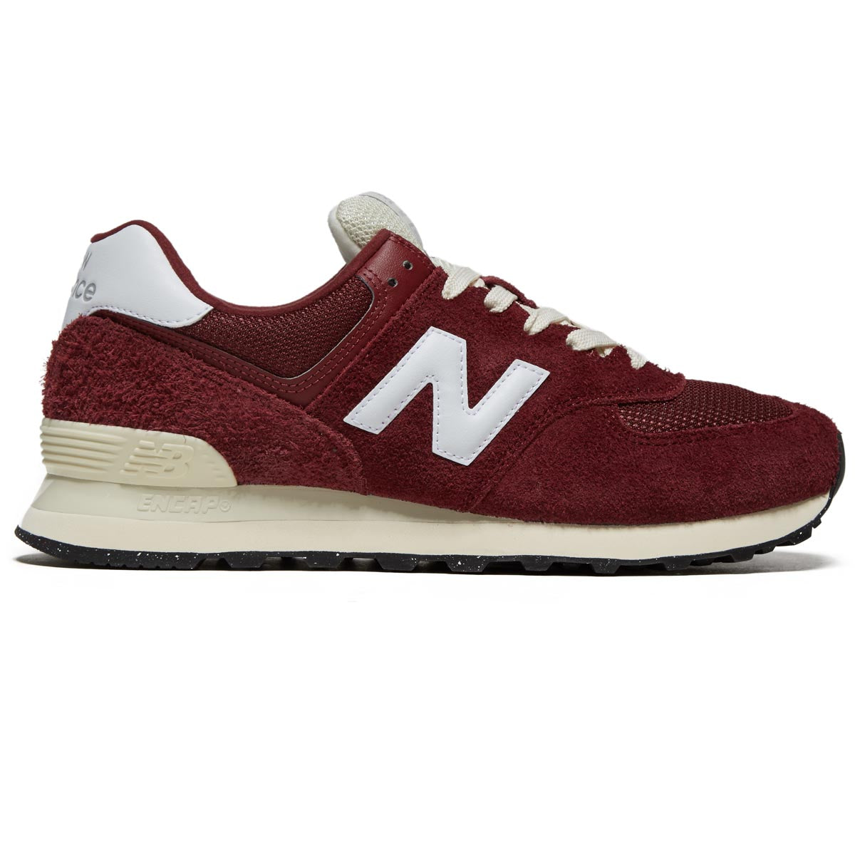 New Balance 574 Shoes - Classic Crimson/White/Angora image 1