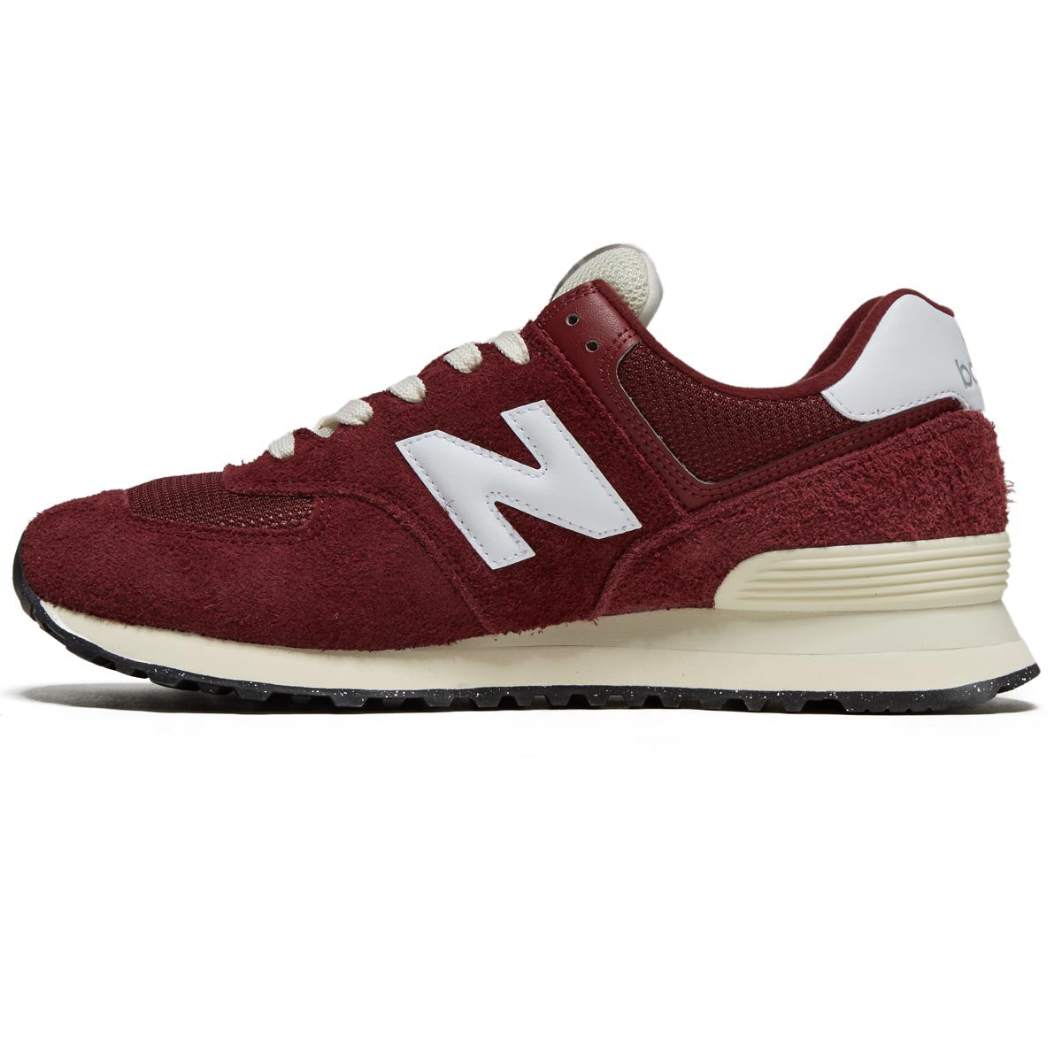 New Balance 574 Shoes - Classic Crimson/White/Angora image 2