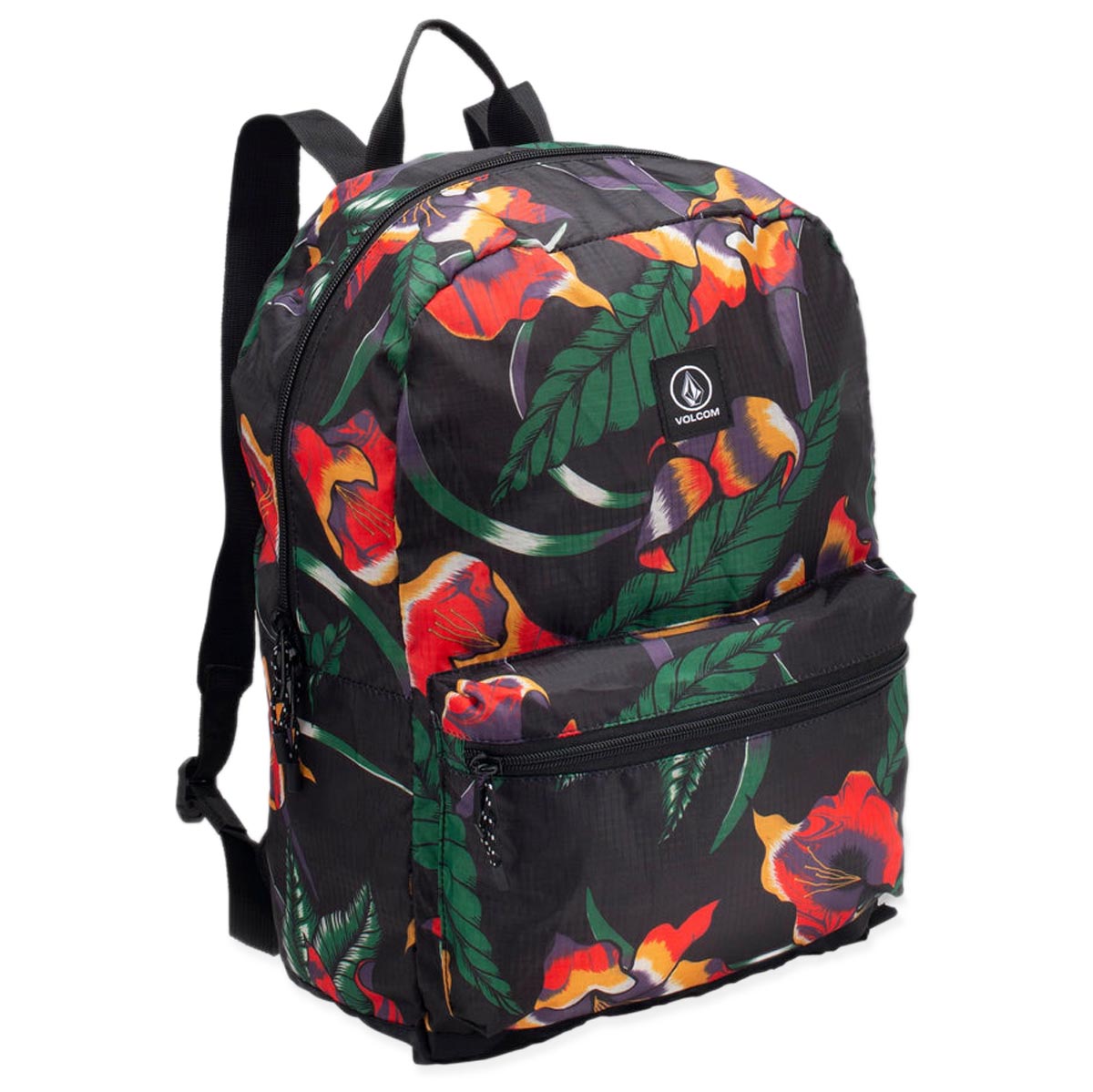 Volcom Bt Packable Backpack - Black Floral Print image 1