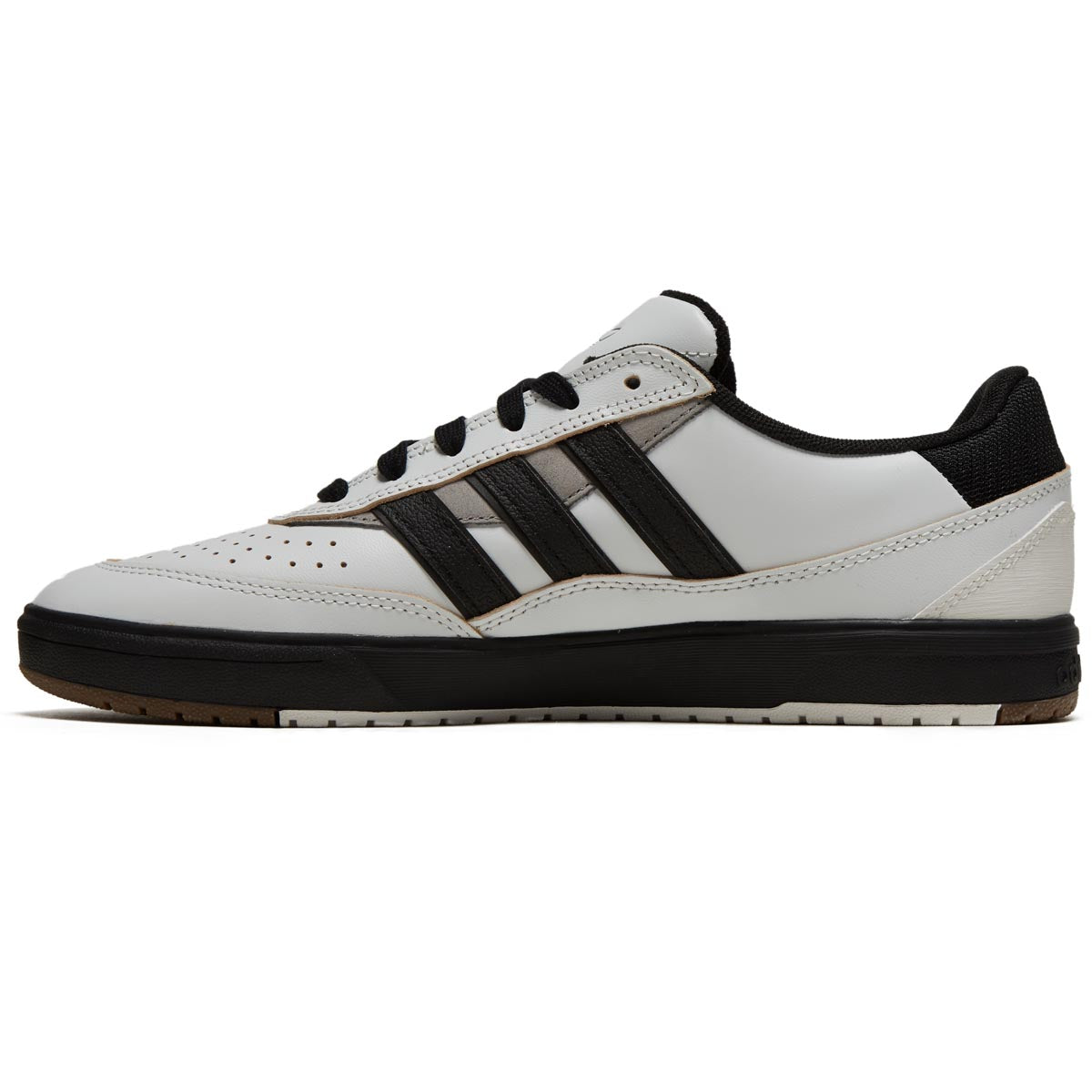 Adidas Tyshawn II Shoes - Crystal White/Black/Charcoal Solid Grey image 2