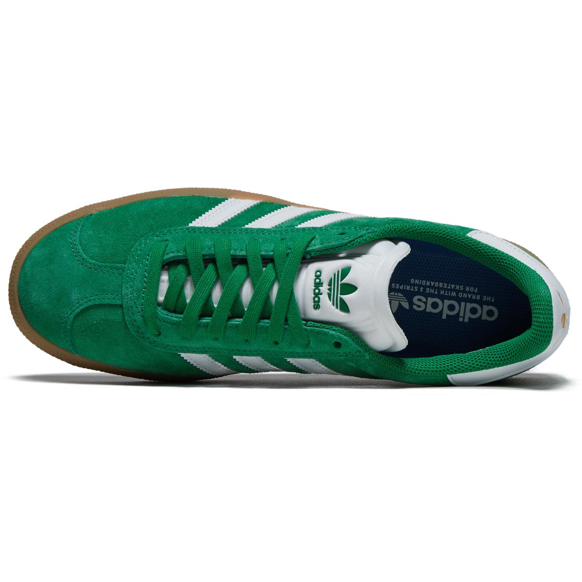 Adidas Gazelle ADV Shoes - Green/Ftwr White/Gold Metallic image 3